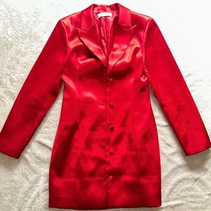 Elegant Red Women's Blazer